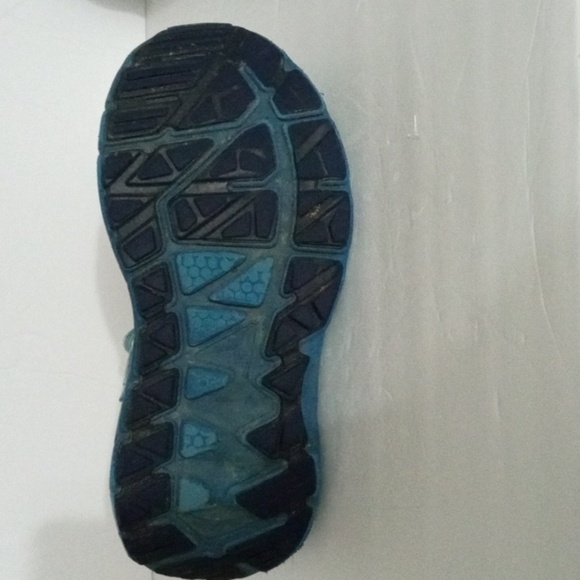 Hoka Stinson One One ATR 5 Running Shoes size 8.5 Navy Turquoise Aqua Preowned - Picture 11 of 16